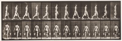Placa 29. Andando, Carregando Balde de Água em Cada Mão, 1872-1885 de Eadweard Muybridge
