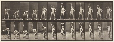 Placa 320. Levantando um Dumb-Bell de 50 lb de Eadweard Muybridge