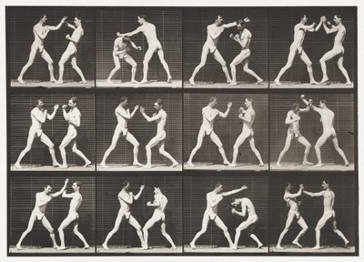 Placa 336. Boxe; Mão aberta (sapatos) de Eadweard Muybridge