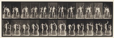 Placa 375. Ferreiros, Dois Modelos, Martelar em bigorna de Eadweard Muybridge