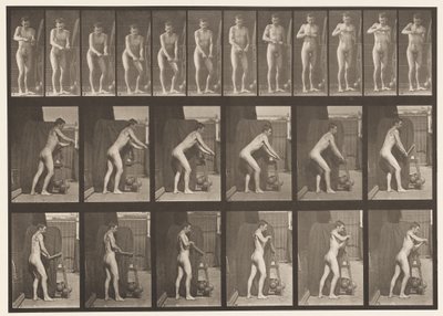 Placa 395. Virar um cabo de manivela de Eadweard Muybridge