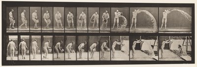 Chapa 399. Esvaziando Balde de Água, 1872-1885 de Eadweard Muybridge