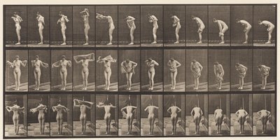 Placa 414. Limpando o Corpo com Toalha de Eadweard Muybridge