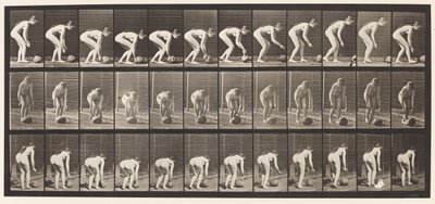 Homem e cavalo pulando, de &39;Animals in Motion&39; por Muybridge