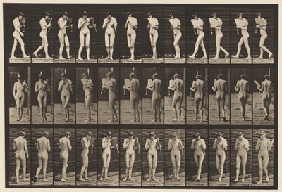 Prato 46. Andar, namoriscar um ventilador e dar meia-volta de Eadweard Muybridge