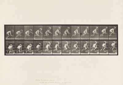 Placa 472.Criança, Rastejando Para Cima, 1885 (collotype no papel) de Eadweard Muybridge
