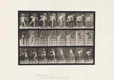 Prato 475. Criança, Subindo na Cadeira de Eadweard Muybridge