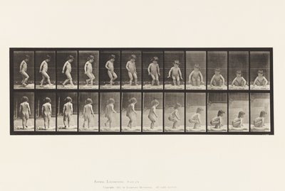 Placa 476.Child, Sentado no chão de Eadweard Muybridge