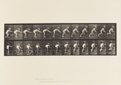 Placa 480. Criança, andando e rastejando lá em cima de Eadweard Muybridge