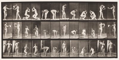Placa 501. Diversos, inclinar-se, ajoelhar-se etc. de Eadweard Muybridge