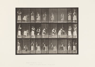 Prato 516. Movimentos diversos com um jarro de água de Eadweard Muybridge