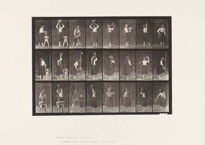 Prato 517. Movimentos diversos com um jarro de água de Eadweard Muybridge