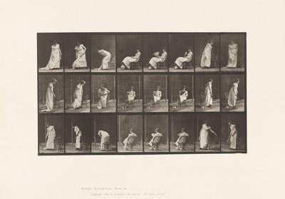Placa 518.Sitting Down, Rising, etc, 1885 de Eadweard Muybridge