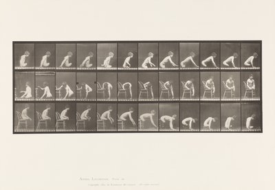 Prato 538. Dupla Amputação de Coxas; Rapaz; A, Moving Foward de Eadweard Muybridge