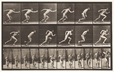 Placa 59. Começando para uma corrida (tênis) de Eadweard Muybridge