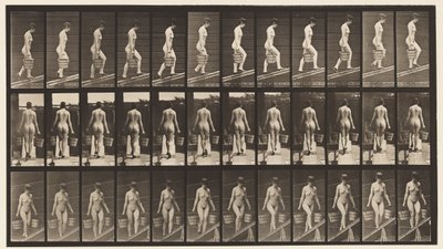 Placa 87. Inclinação Ascendente, Balde de Água em Cada Mão de Eadweard Muybridge