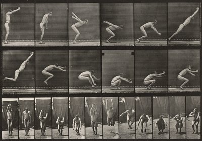 Prancha número 163. Salto, salto em comprimento sem balanço de Eadweard Muybridge