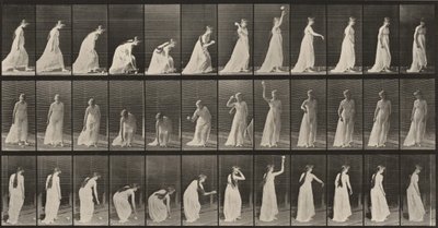 Prancha número 306. Apanhar uma bola e atirá-la de Eadweard Muybridge