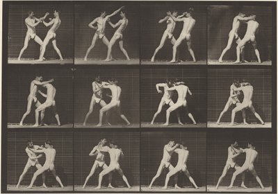 Placa número 340. Boxe, mão aberta (sapatos),1887 (foto) de Eadweard Muybridge