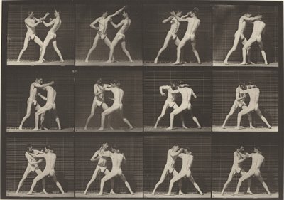 Placa número 340. Boxe, mão aberta (sapatos) de Eadweard Muybridge