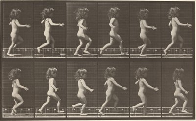 Placa número 469. Criança a correr, 1887 (foto) de Eadweard Muybridge