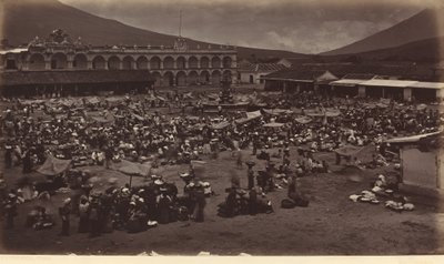 Plaza e Palácio do Vice-rei-Antígua de Guatemala de Eadweard Muybridge