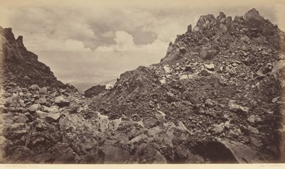 Quezaltenango a partir da cratera de um vulcão, 1877 (foto) de Eadweard Muybridge