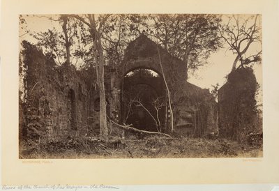 Ruínas da Igreja de Las Monjas, Panamá Antigo de Eadweard Muybridge