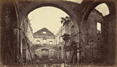 Ruínas da Igreja de Santo Domingo-Panamá,1875, publicado em 1877 (foto) de Eadweard Muybridge