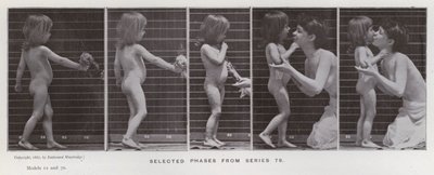 A Figura Humana em Movimento: Fases selecionadas da série 79 (foto a p/b) de Eadweard Muybridge