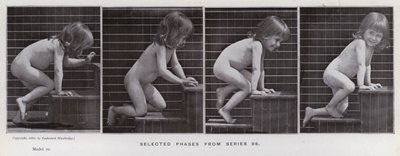 A Figura Humana em Movimento: Fases selecionadas da série 86 (foto a p/b) de Eadweard Muybridge