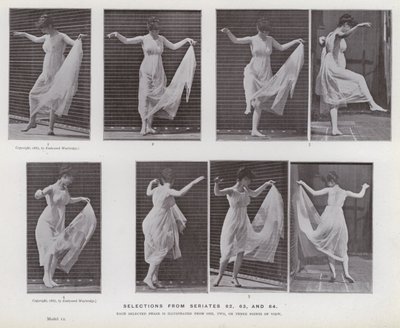 A figura humana em movimento: seleções dos seriados 62, 63 e 64 de Eadweard Muybridge