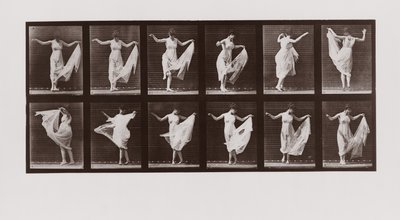 Mulher, dançar, prato, 107, de, animal, locomotion, 1887 de Eadweard Muybridge