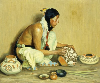 O fabricante de cerâmica de Eanger Irving Couse