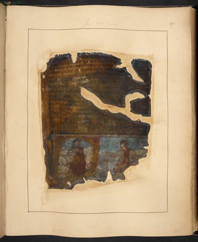 Uma página de The Cotton Genesis, século V ou VI de Eastern Mediterranean School