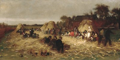 Casca de milho em Nantucket, ca. 1875 de Eastman Johnson