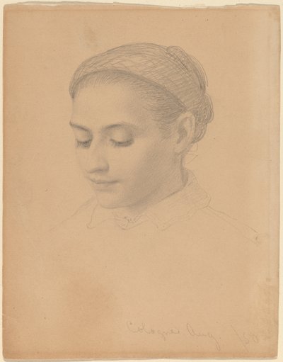 Cabeça de uma jovem de Eastman Johnson