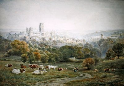 Durham (aguarela sobre papel) de Ebenezer Wake Cook