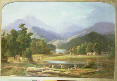 Paisagem da Nova Zelândia, 1872 de Ebenezer Wake Cook