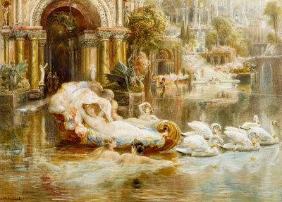 "Aguarela de Ebenezer Wake Cook (1843-1926) Coleção particular de Ebenezer Wake Cook