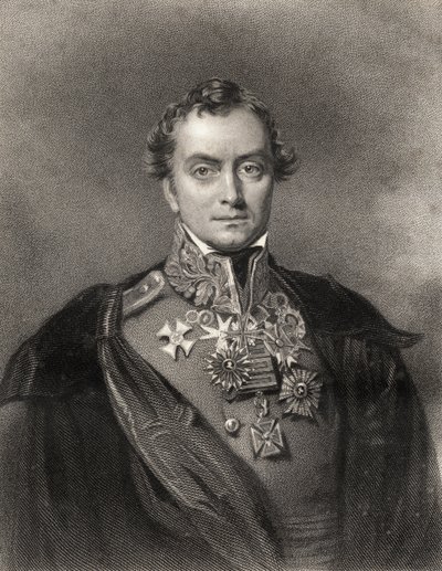 Henry Hardinge, gravado por F. Holl, da &39;National Portrait Gallery, Volume III&39;, publicado em 1820 de Eden Upton Eddis