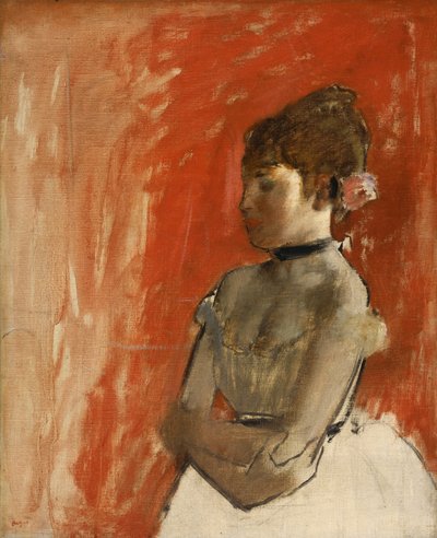 Dançarina de balé com braços cruzados de Edgar Degas