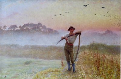 Uma manhã de outono: O ceifeiro... Um homem com uma foice de Edgar Barclay