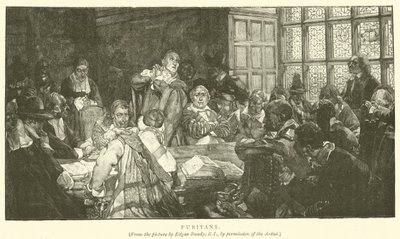 Puritanos (gravura) de Edgar Bundy