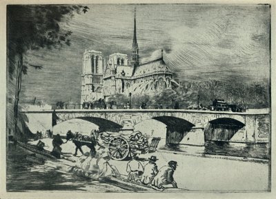 A abside de Notre Dame, 1915 de Edgar Chahine