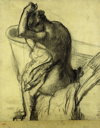 Depois do banho; Apres le Bain, 1899 de Edgar Degas