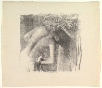 Após a versão grande do banho, 1891-92. de Edgar Degas
