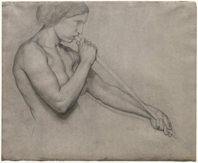 Anjo a tocar uma trombeta de Edgar Degas