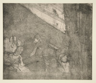 No Ambassadeurs, c.1877 (gravura, água-forte e ponto de secagem) de Edgar Degas