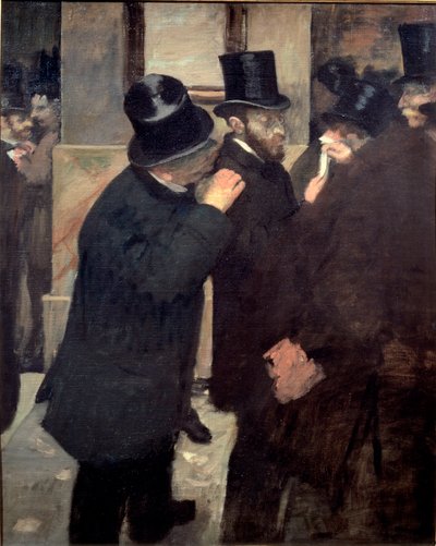 Na Bolsa de Valores de Edgar Degas